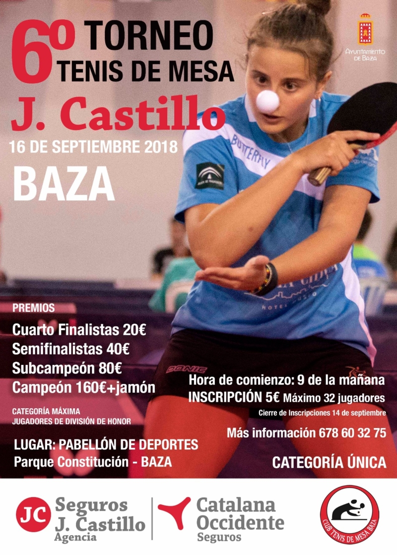 Torneo Feria Tenis de Mesa. CTM Baza. Deportes Ayuntamiento de Baza